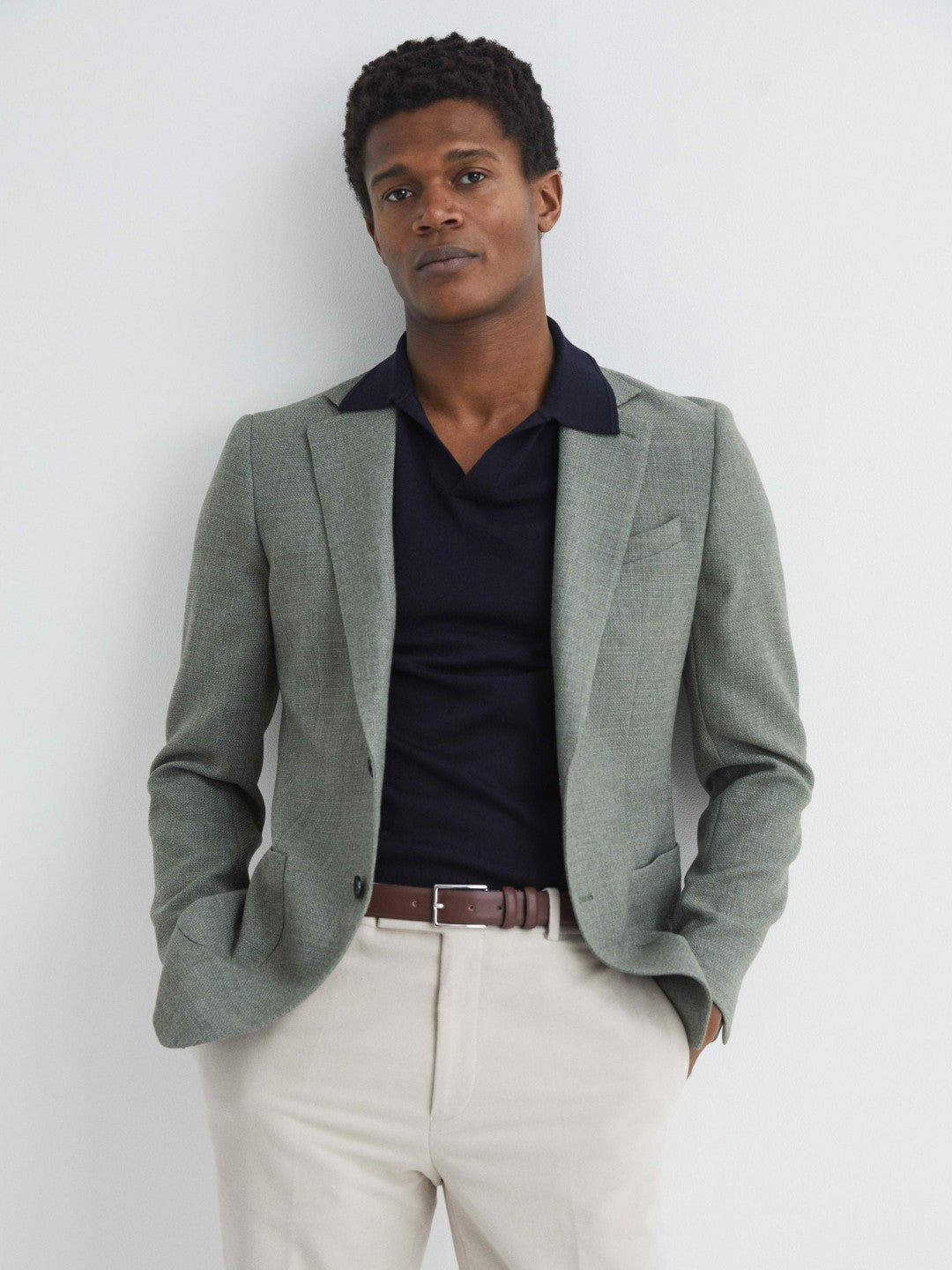 Smooth Leather Belt in Tan | Reiss Men Recommended