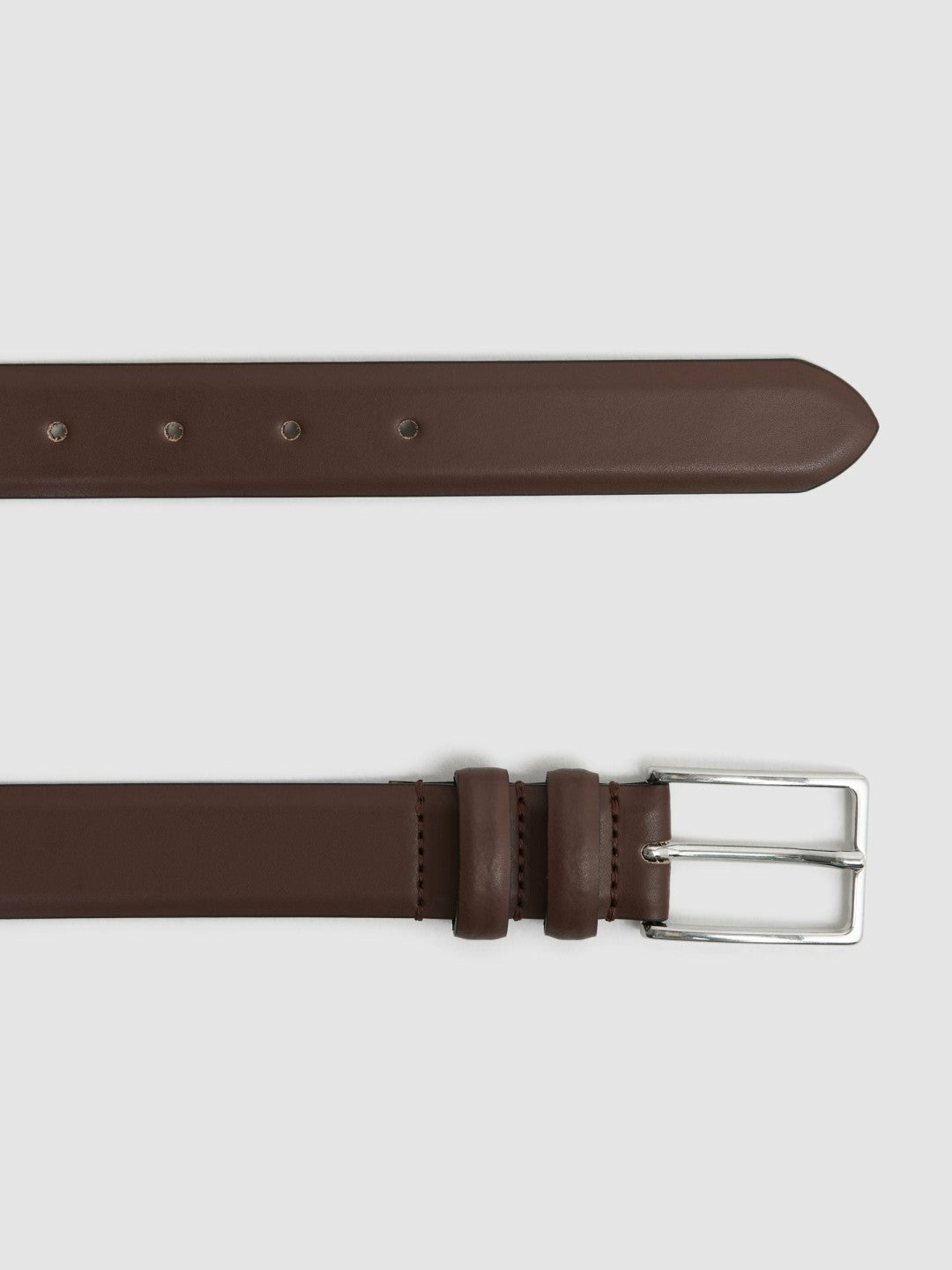 Smooth Leather Belt in Tan | Reiss Men Recommended