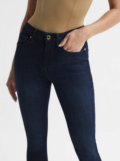Good American Sculpting Skinny Jeans in Indigo | Reiss Women New