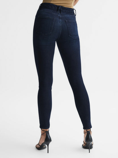 Good American Sculpting Skinny Jeans in Indigo | Reiss Women New