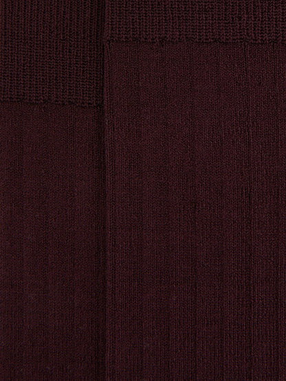 Ribbed Socks in Bordeaux | Reiss Men Featured