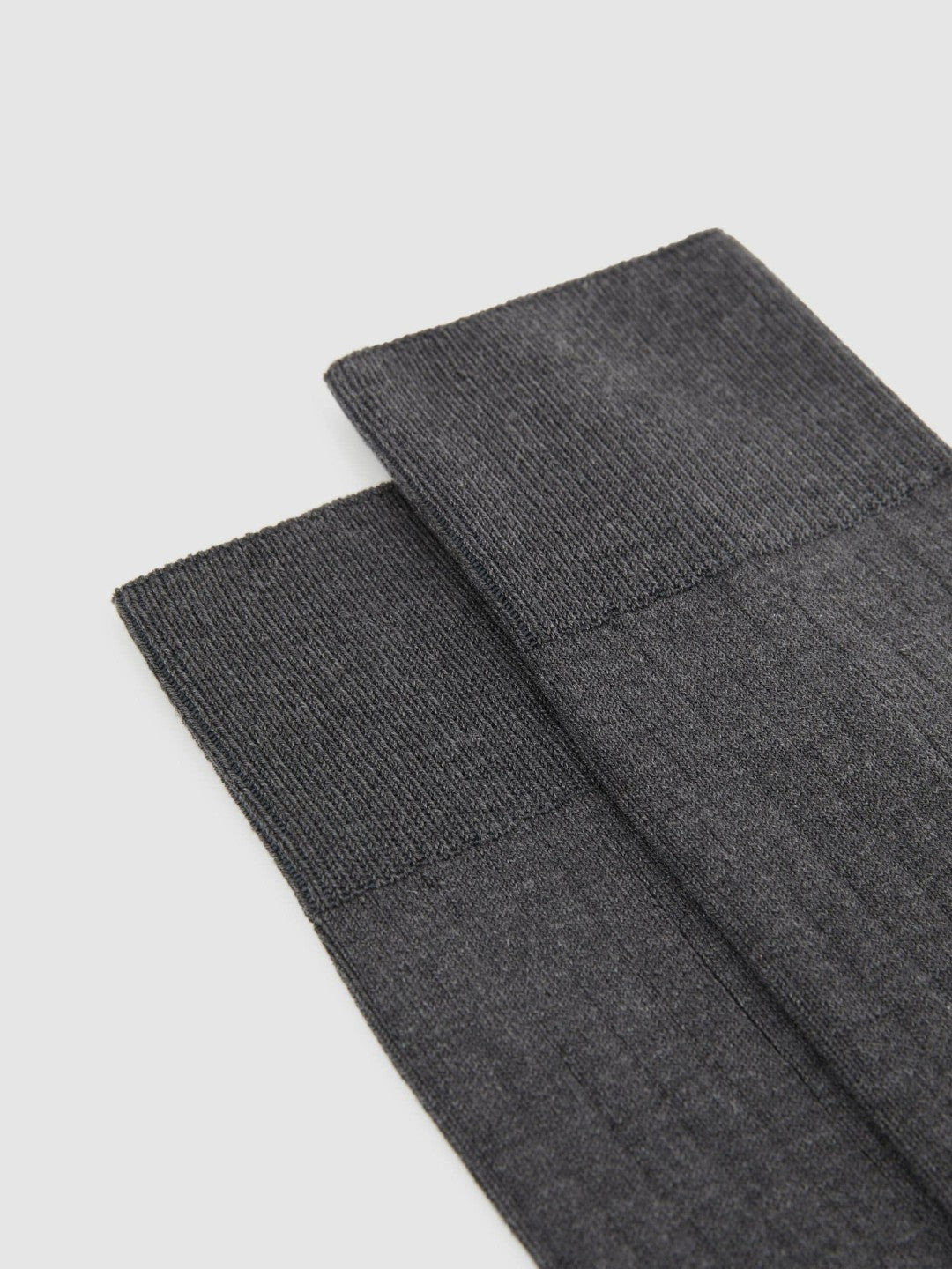 Ribbed Socks in Charcoal | Reiss Men Trending