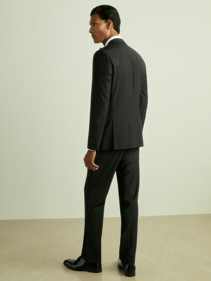 Regular Fit Single Breasted Tuxedo Jacket in Black | Reiss Men Best Seller
