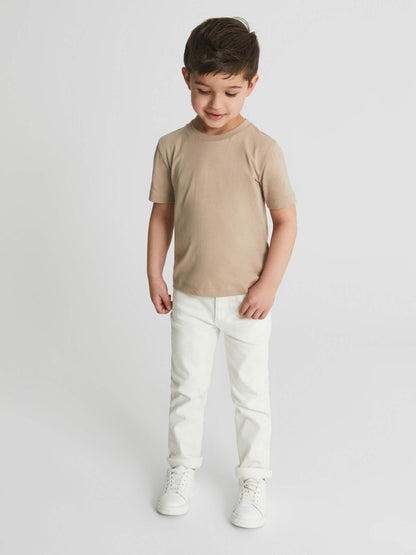 3-9 yrs Crew Neck T-Shirt in Stone | Reiss Children & Baby New