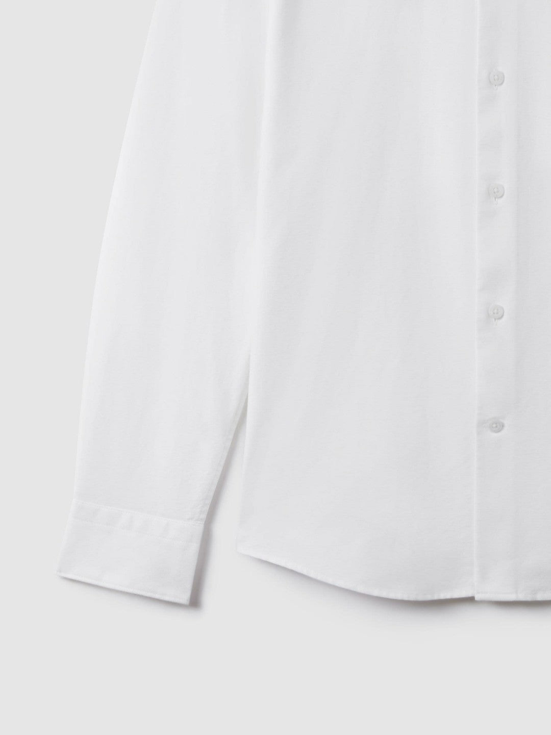 Slim-Fit Button-Down Collar Cotton Oxford Shirt in White | Reiss Men New