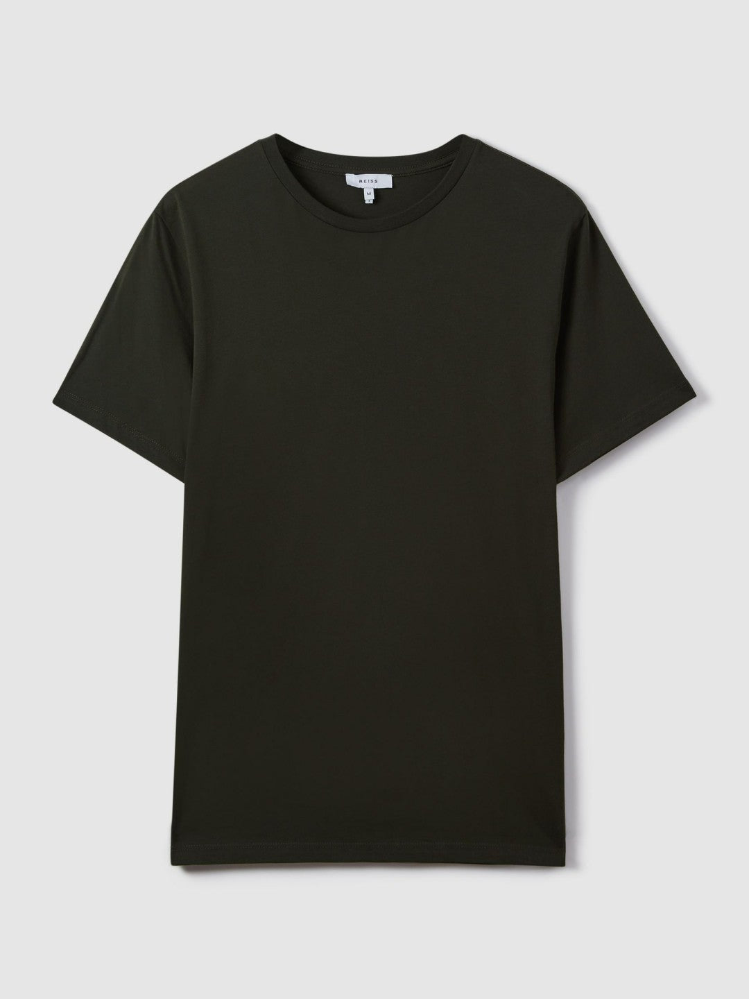 Cotton Crew Neck T-Shirt in Oxidised Green | Reiss Men Recommended