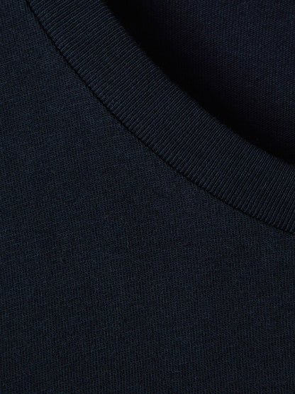 Cotton Crew Neck T-Shirt in Navy | Reiss Men Exclusive