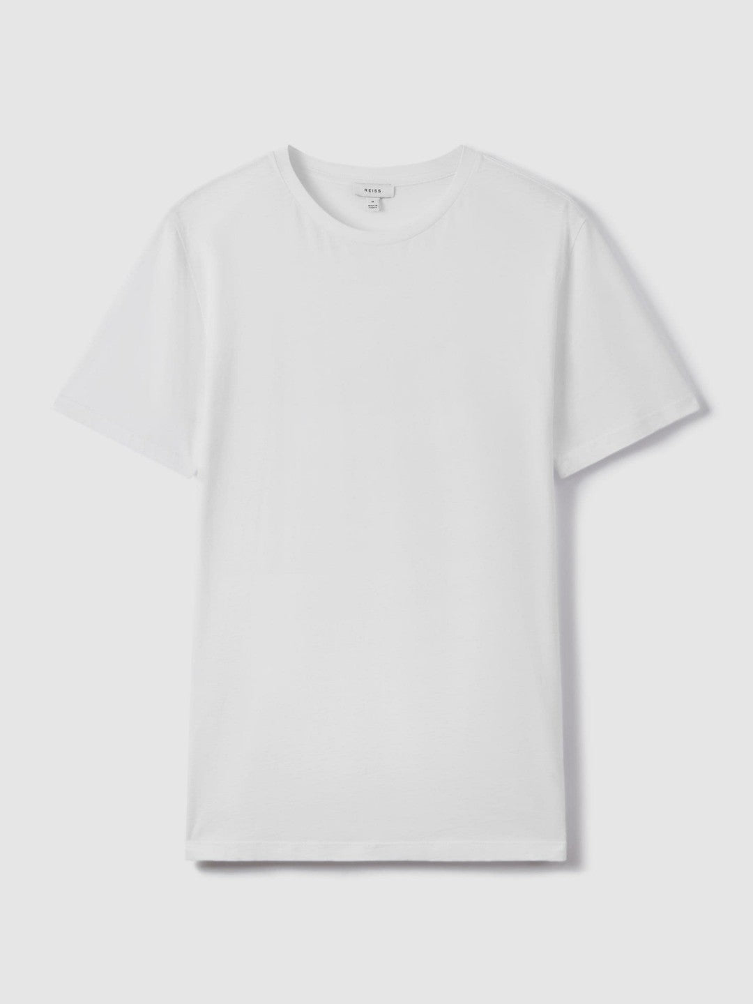 Cotton Crew Neck T-Shirt in White | Reiss Men Signature