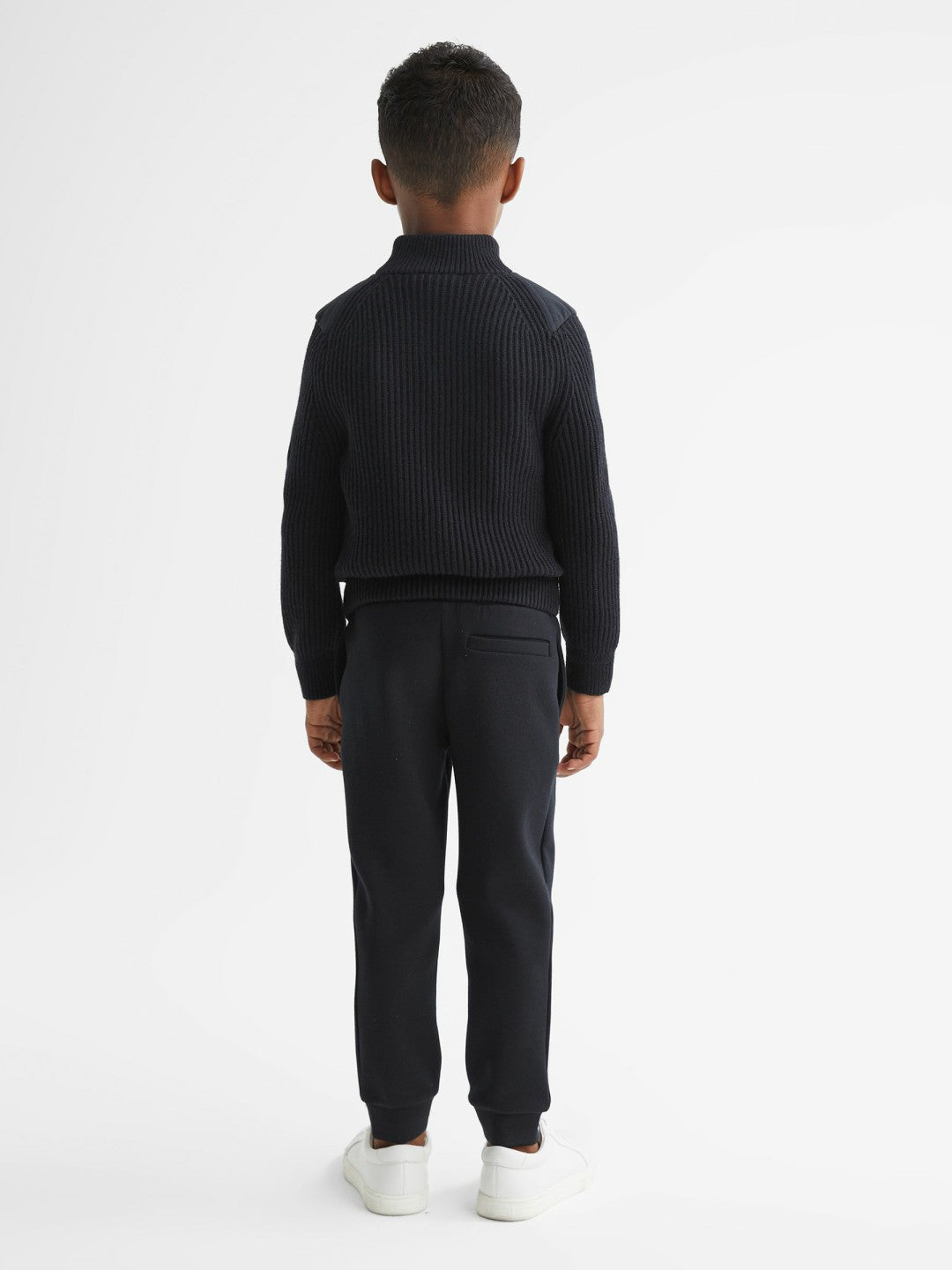 9-14 yrs Hybrid Zip Through Quilted Jacket in Navy | Reiss Children & Baby Recommended