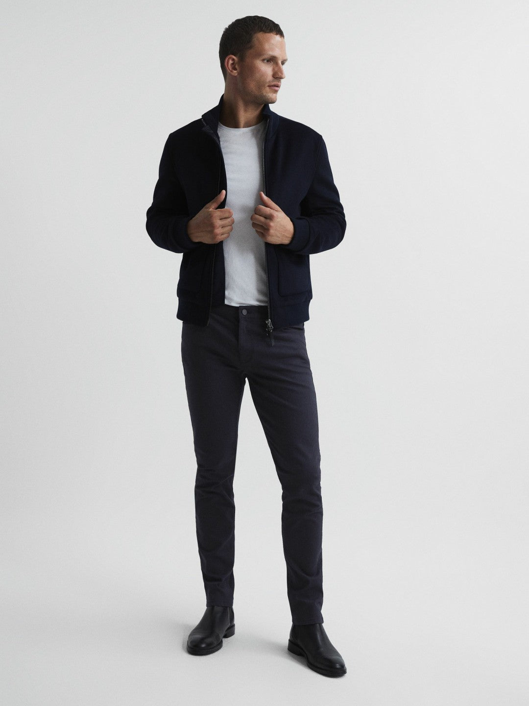 Slim Fit Jeans in Blue | Reiss Men Recommended