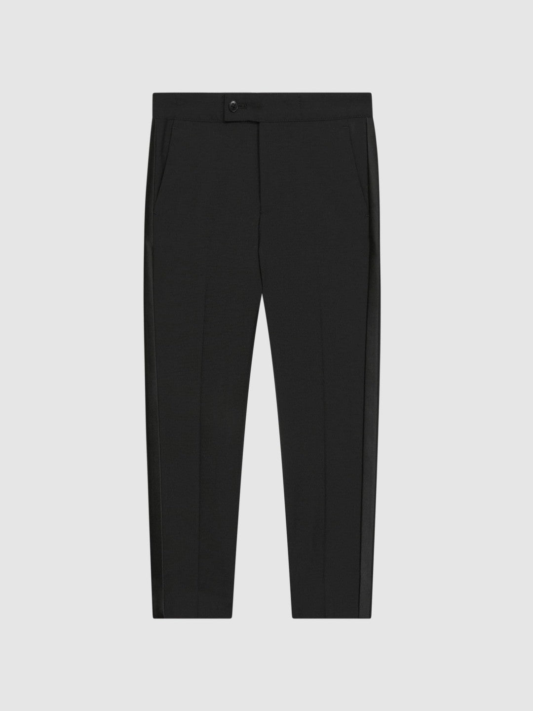 3-9 yrs Tuxedo Satin Stripe Trousers in Black | Reiss Children & Baby Signature