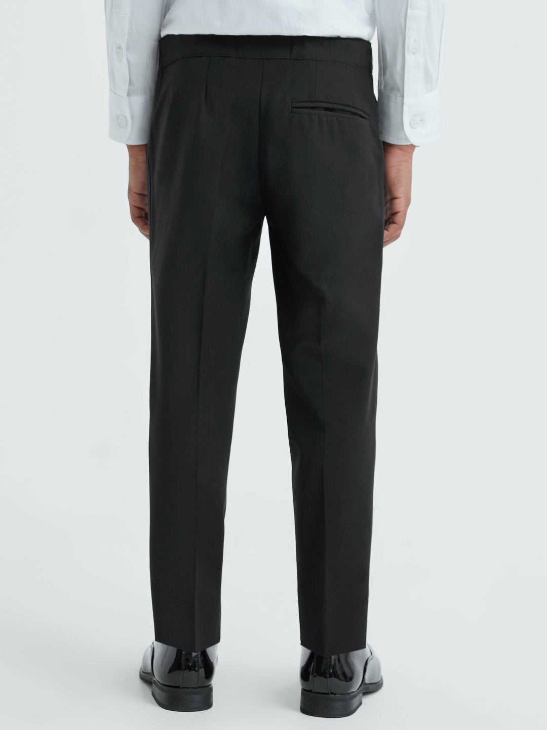 3-9 yrs Tuxedo Satin Stripe Trousers in Black | Reiss Children & Baby Signature