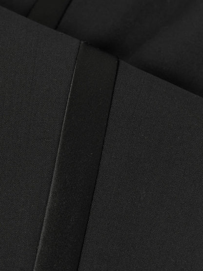 3-9 yrs Tuxedo Satin Stripe Trousers in Black | Reiss Children & Baby Signature
