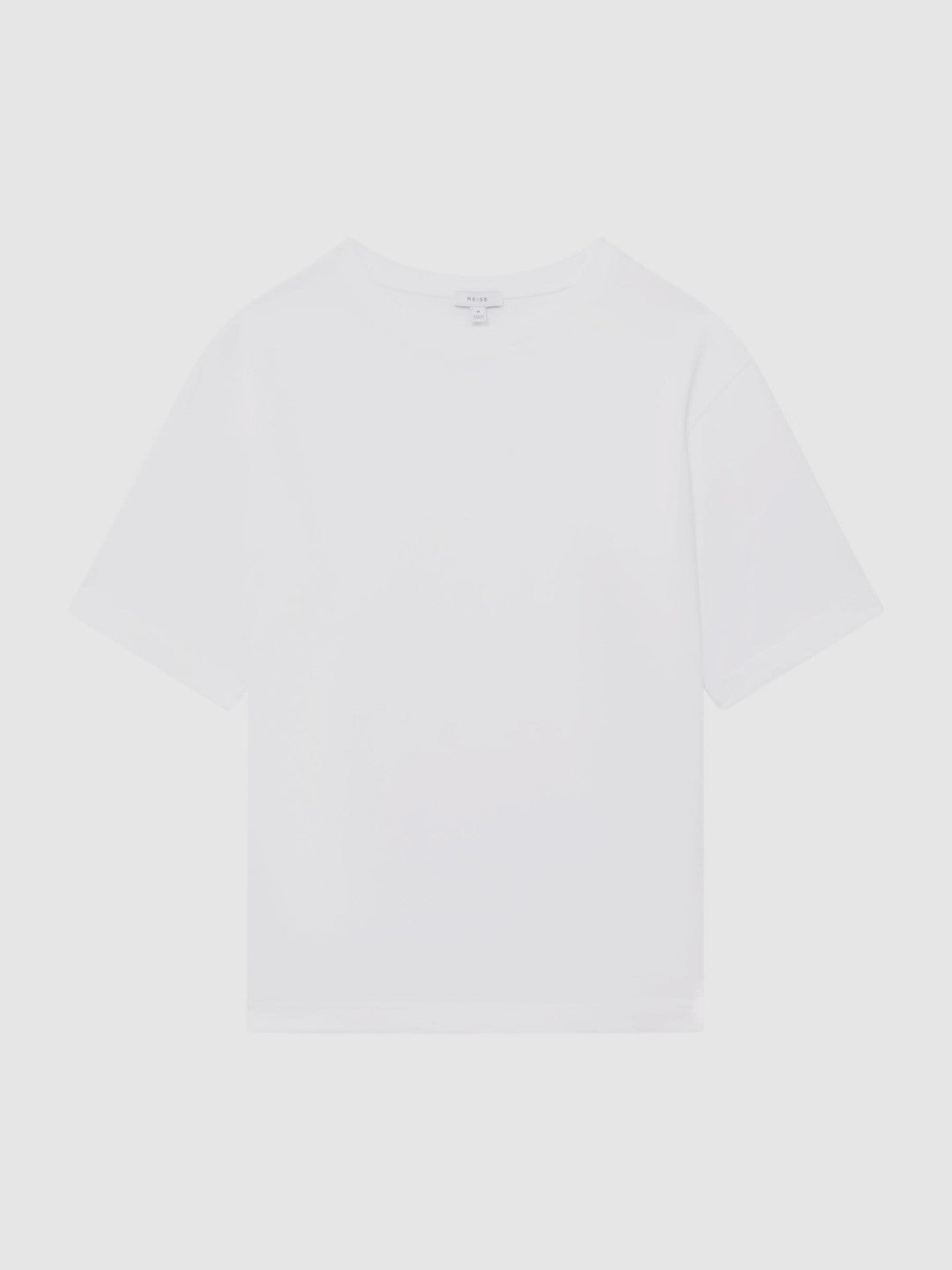 Oversized Garment Dye T-Shirt in White | Reiss Men Recommended