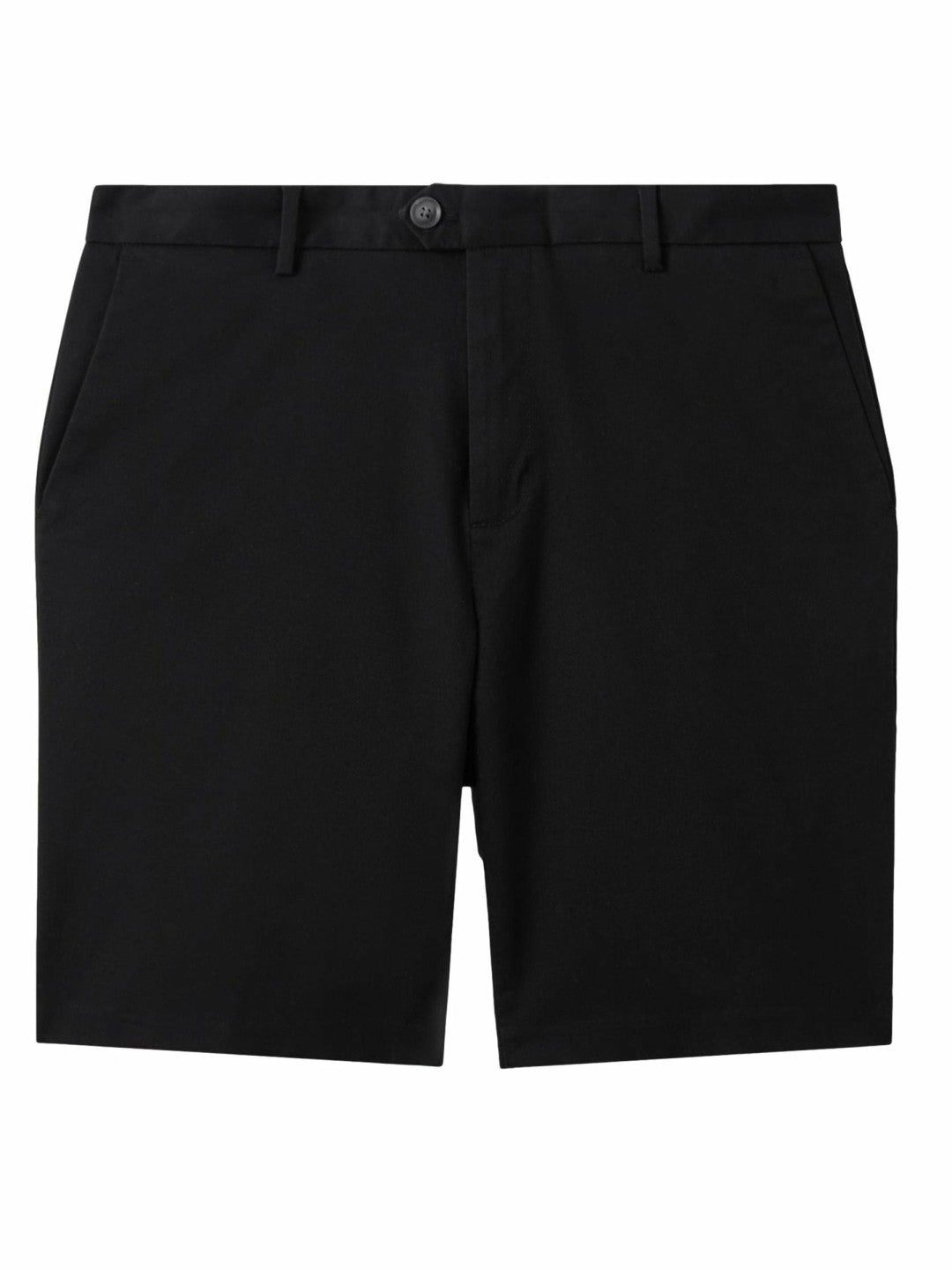 Cotton Chino Shorts with Stretch in Black | Reiss Men Trending