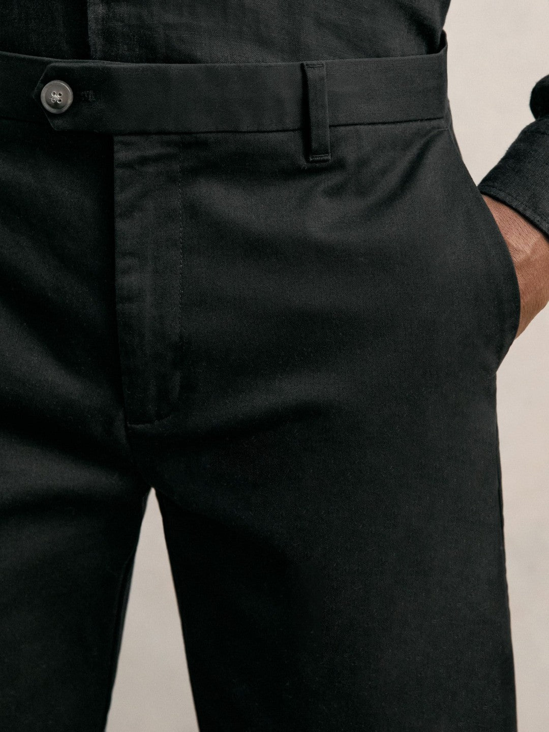Cotton Chino Shorts with Stretch in Black | Reiss Men Trending