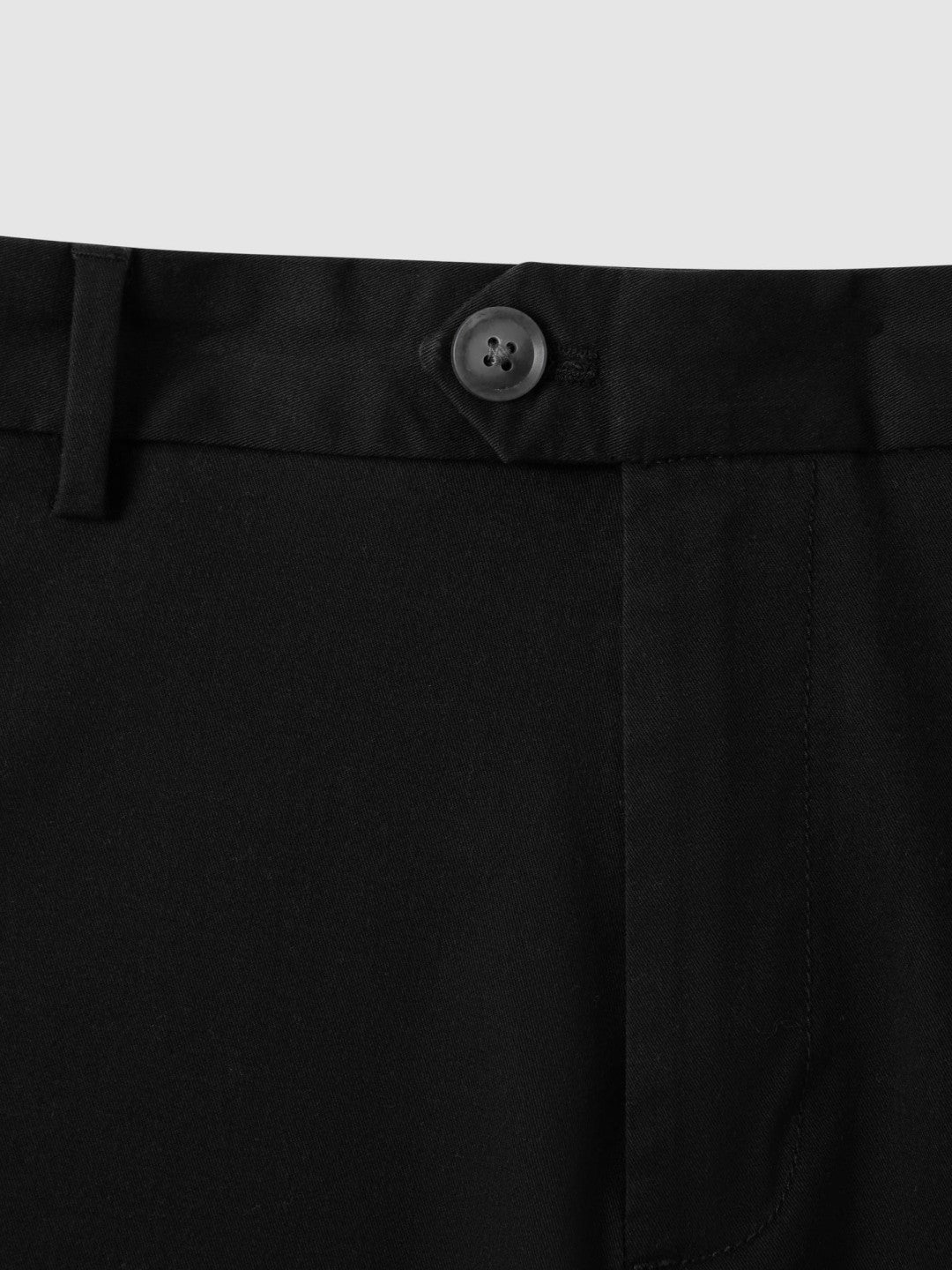 Cotton Chino Shorts with Stretch in Black | Reiss Men Trending