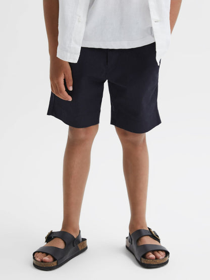 9-13 yrs Casual Chino Shorts in Navy | Reiss Children & Baby Recommended