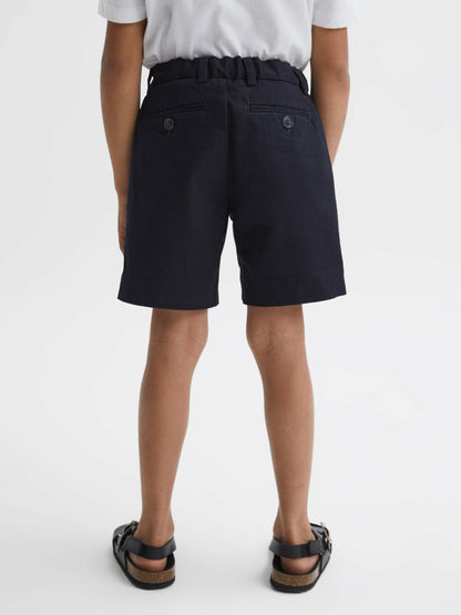 9-13 yrs Casual Chino Shorts in Navy | Reiss Children & Baby Recommended