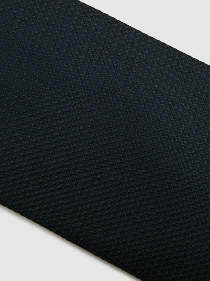 Textured Silk Blend Tie in Navy | Reiss Men Signature