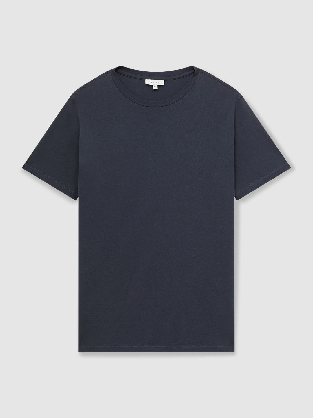Cotton Crew Neck T-Shirt in Airforce Blue | Reiss Men Featured