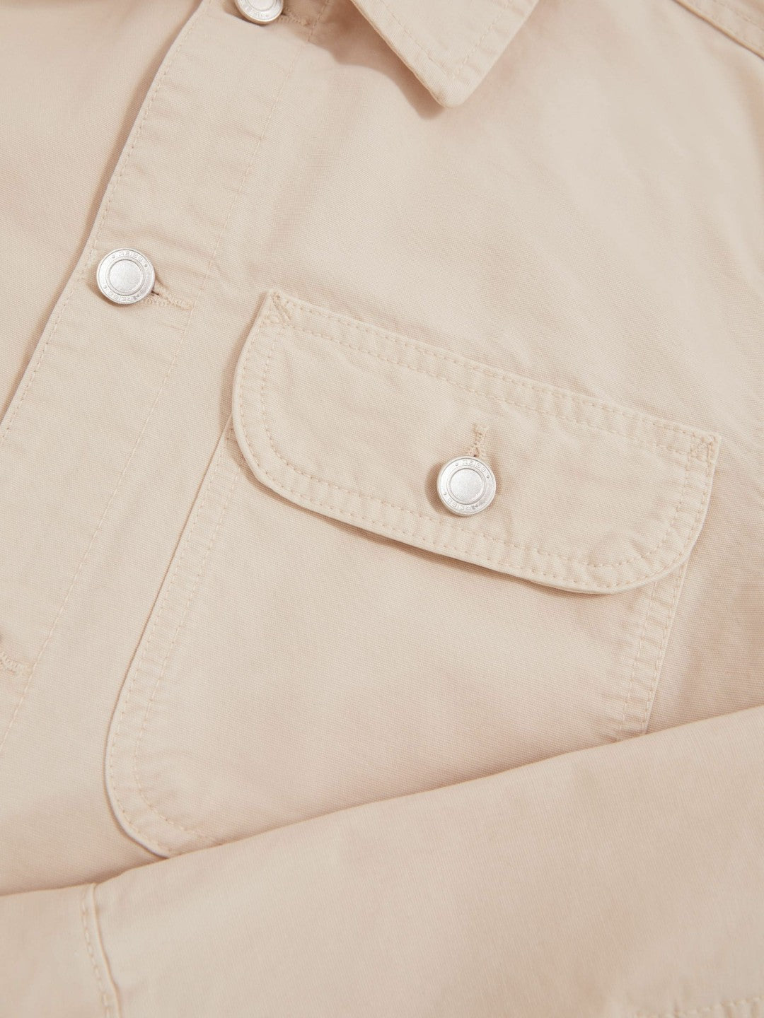Cotton Worker Jacket in Stone | Reiss Men Recommended