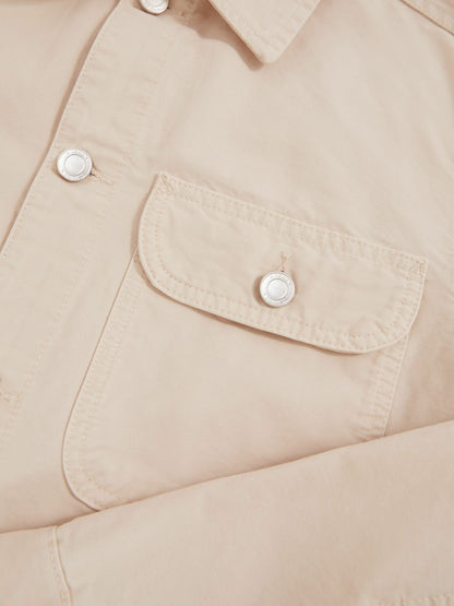 Cotton Worker Jacket in Stone | Reiss Men Recommended