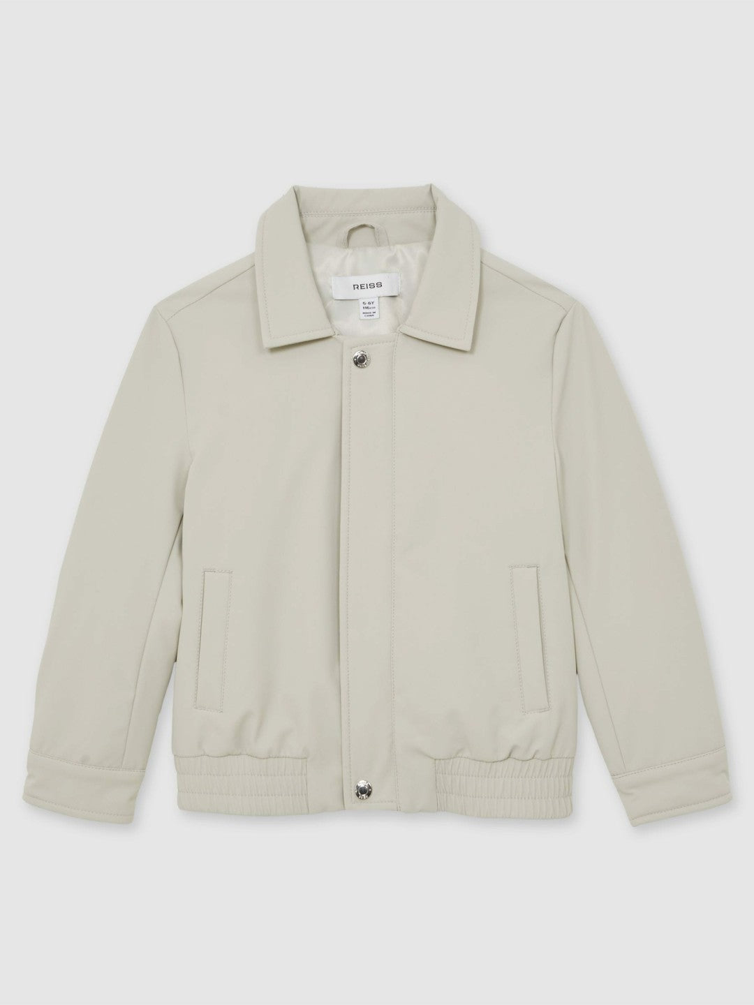 13-14 yrs Zip Through Harrington Jacket in Natural | Reiss Children & Baby New