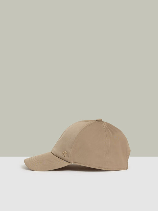 Logo-Embroidered Baseball Cap in Taupe | Reiss Women Popular