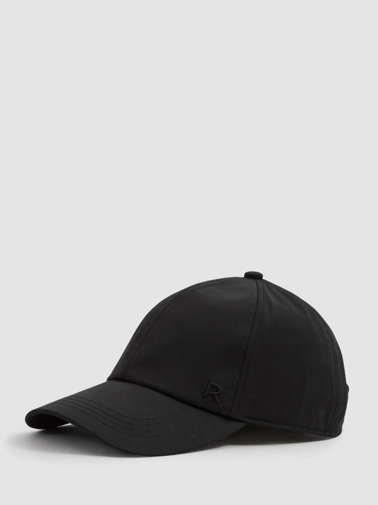 Logo-Embroidered Baseball Cap in Black | Reiss Women Signature