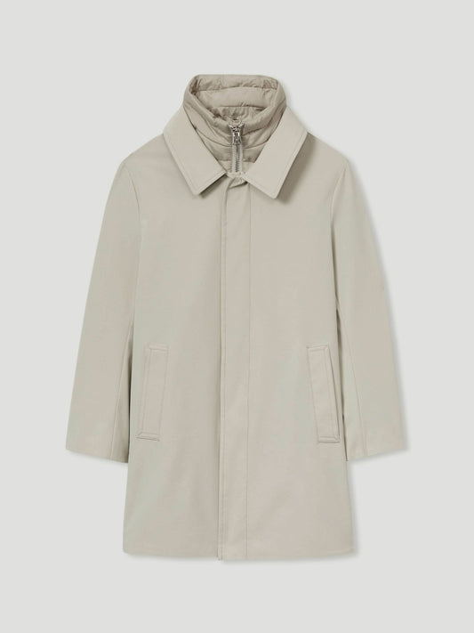 13-14 yrs Gabardine Coat with Removable Gilet in Stone | Reiss Children & Baby Featured