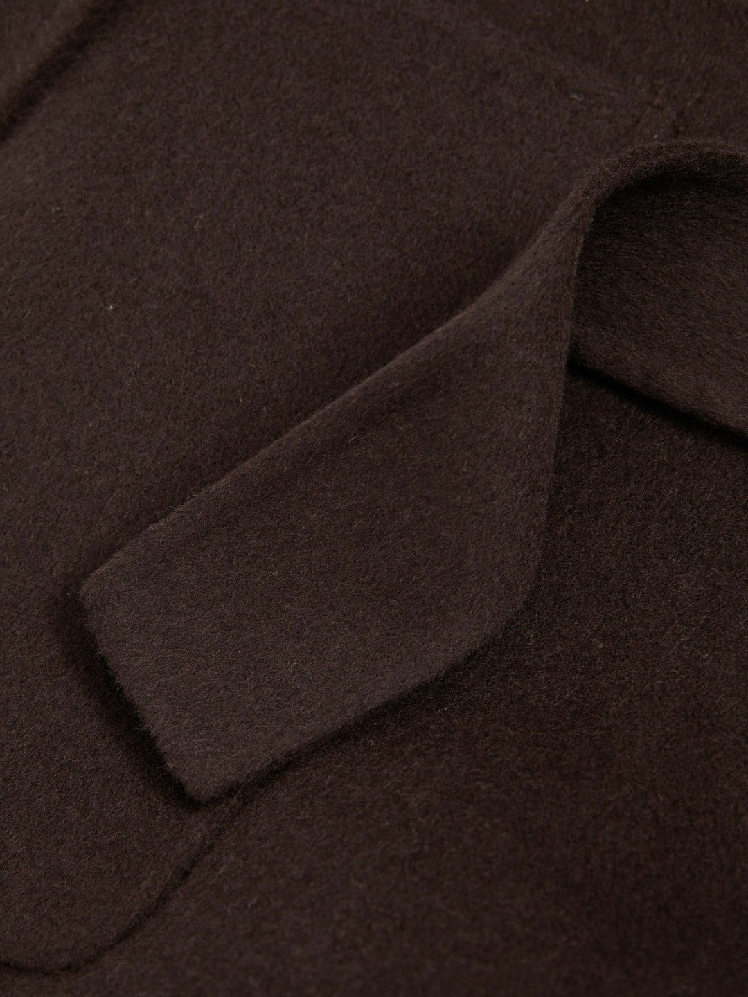 Petite Wool Blend Double Breasted Blindseam Coat in Chocolate | Reiss Women New