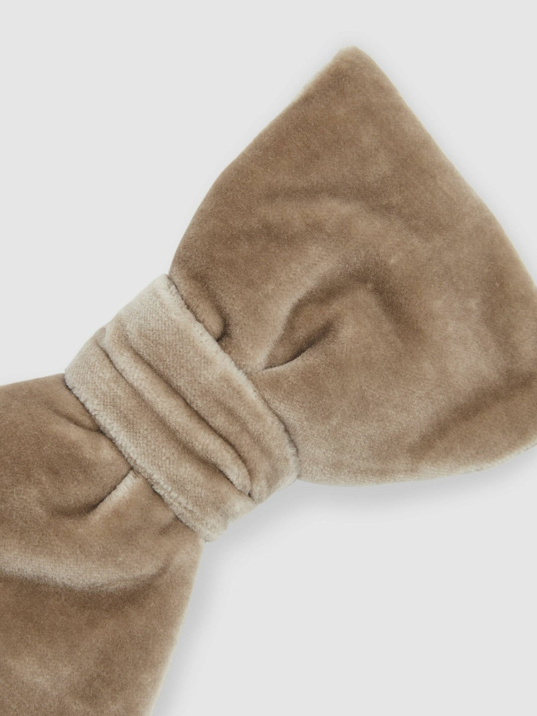 Velvet Bow Tie in Taupe Brown | Reiss Men Signature