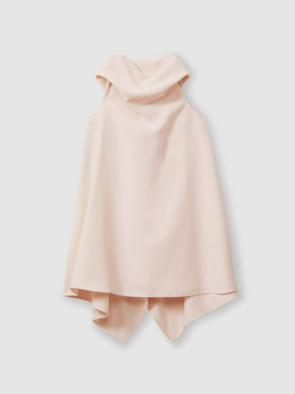 3-9 yrs High-Neck Drape Back Dress in Pink | Reiss Children & Baby Recommended