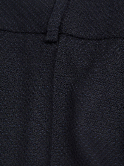 Textured Slim Fit Suit Trousers in Navy | Reiss Women Popular