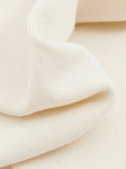 Atelier Knitted Silk-Blend Top in Off White | Reiss Women Exclusive