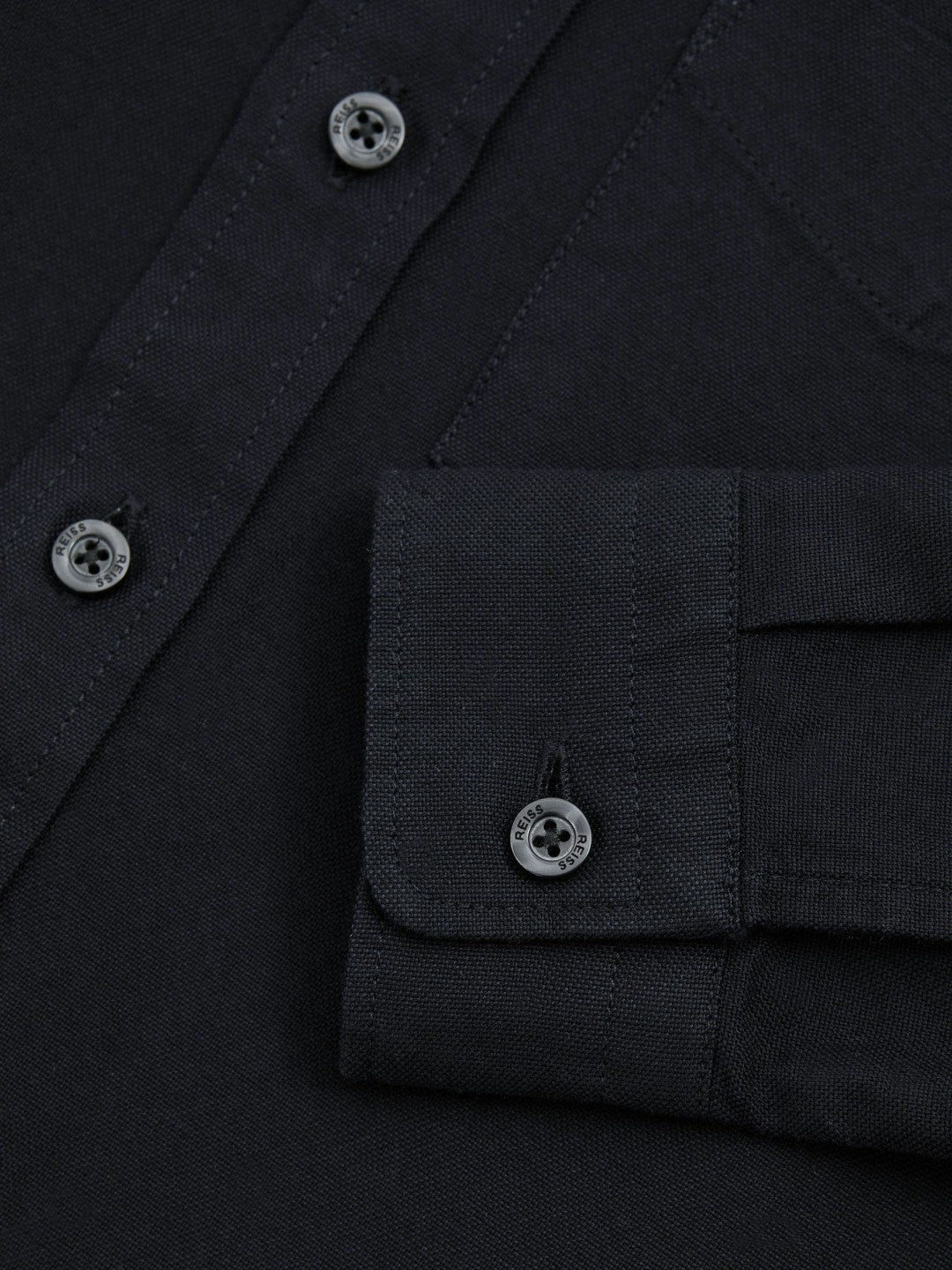 3-9 yrs Button Down Oxford Shirt in Navy | Reiss Children & Baby Exclusive