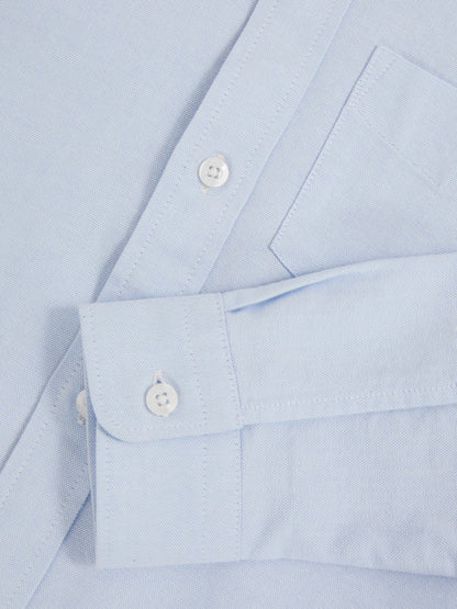 9-13 yrs Button Down Oxford Shirt in Soft Blue | Reiss Children & Baby Exclusive