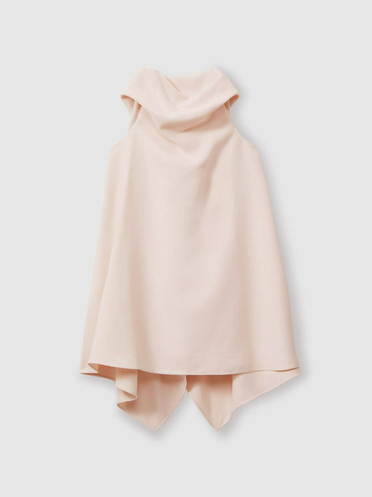 13-14 yrs High-Neck Drape Back Dress in Pink | Reiss Children & Baby Trending