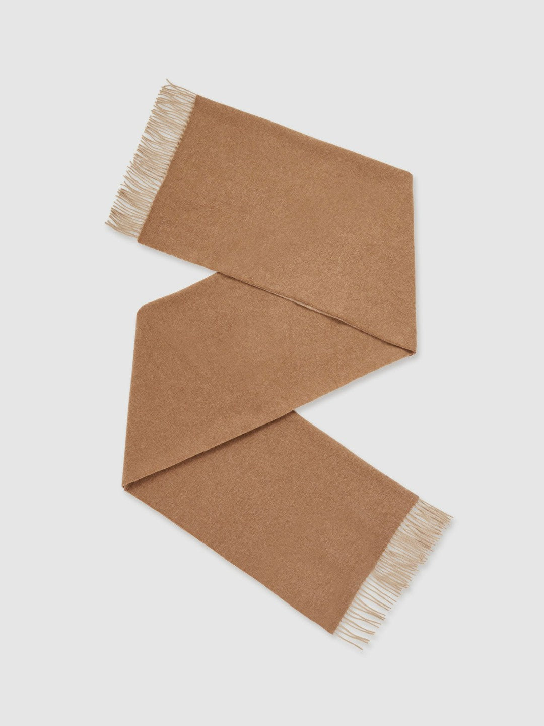 Wool-Cashmere Scarf in Biscuit | Reiss Women Popular
