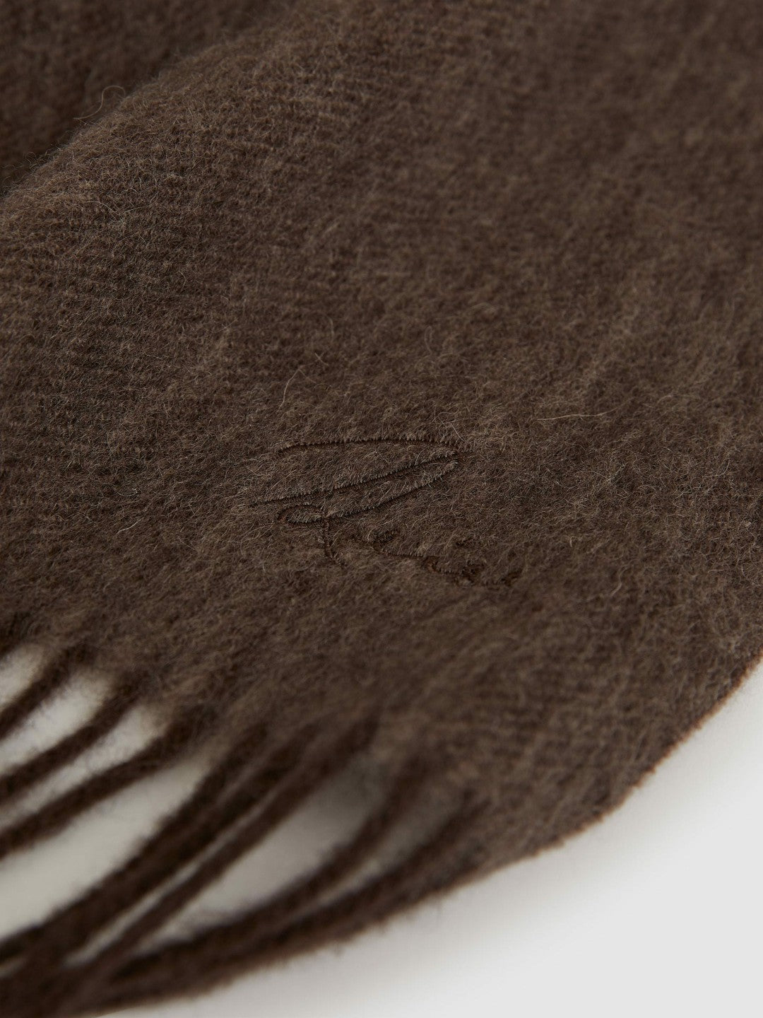 Wool-Cashmere Scarf in Chocolate | Reiss Women Recommended