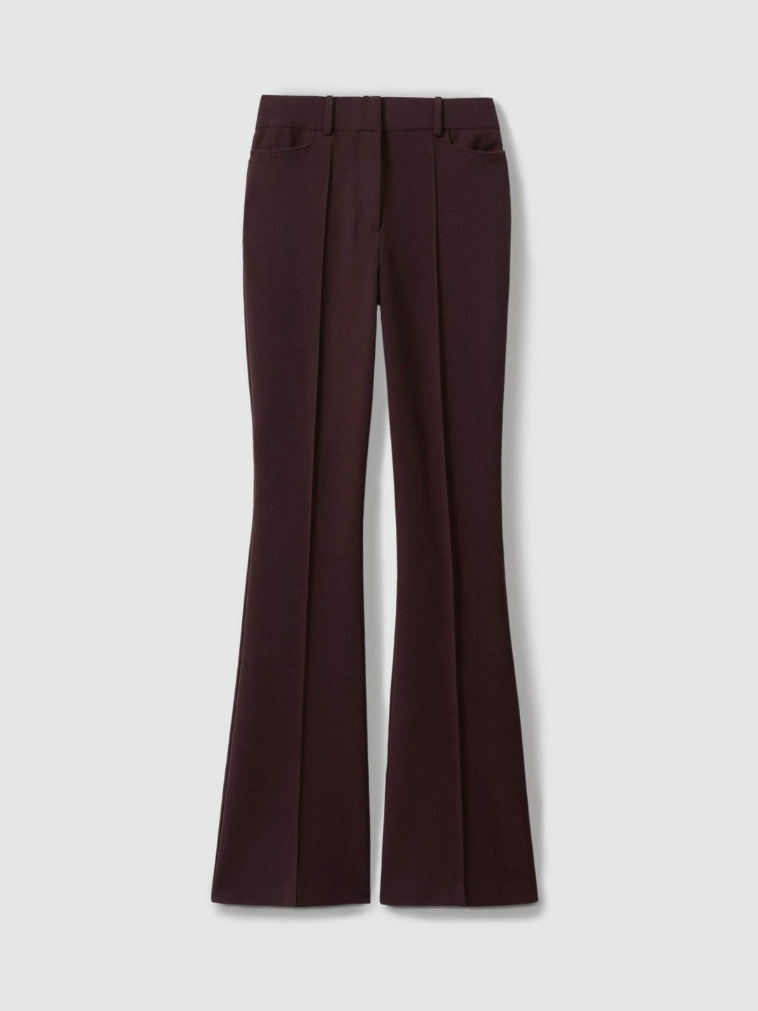 Petite Flared Suit Trousers in Berry | Reiss Women Best Seller
