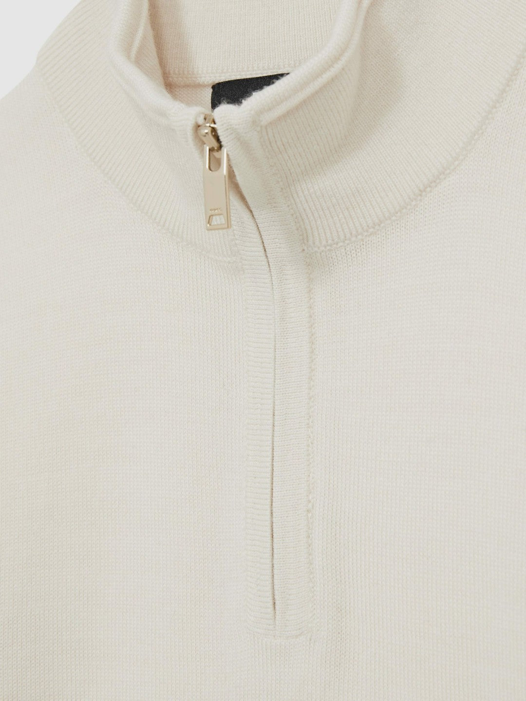 3-9 yrs Merino Wool Half-Zip Funnel Neck Jumper in Snow | Reiss Children & Baby Premium