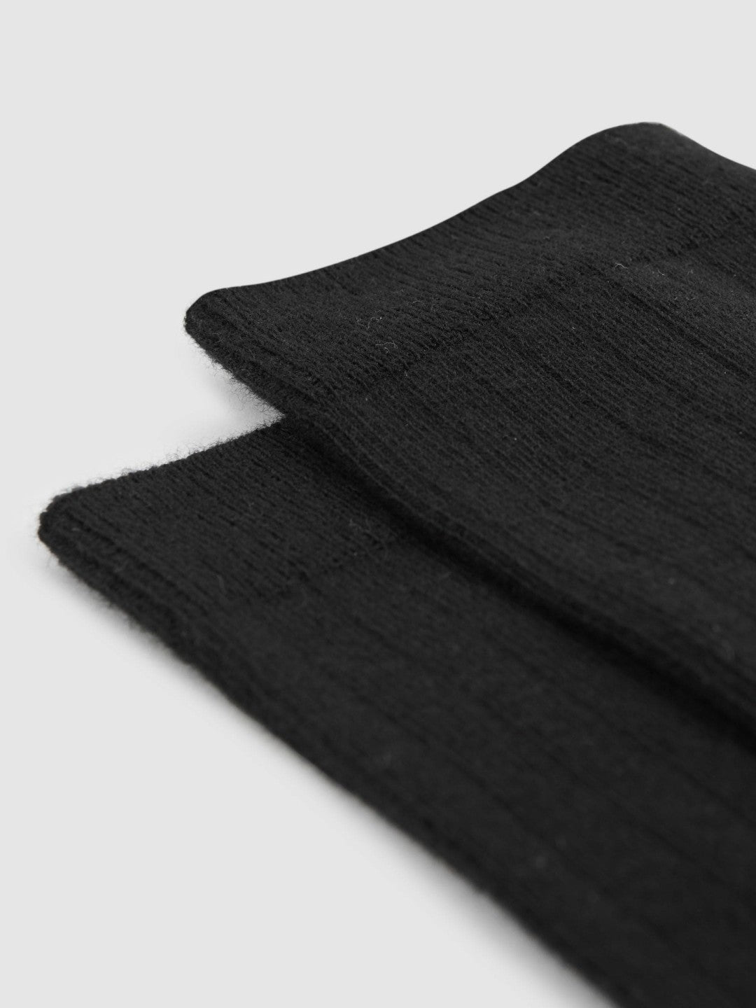 Cotton Blend Ribbed Loafer Socks in Black | Reiss Women Best Seller