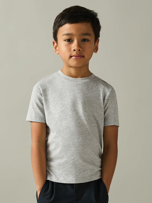 9-13 yrs Crew Neck T-Shirt in Grey | Reiss Children & Baby Trending