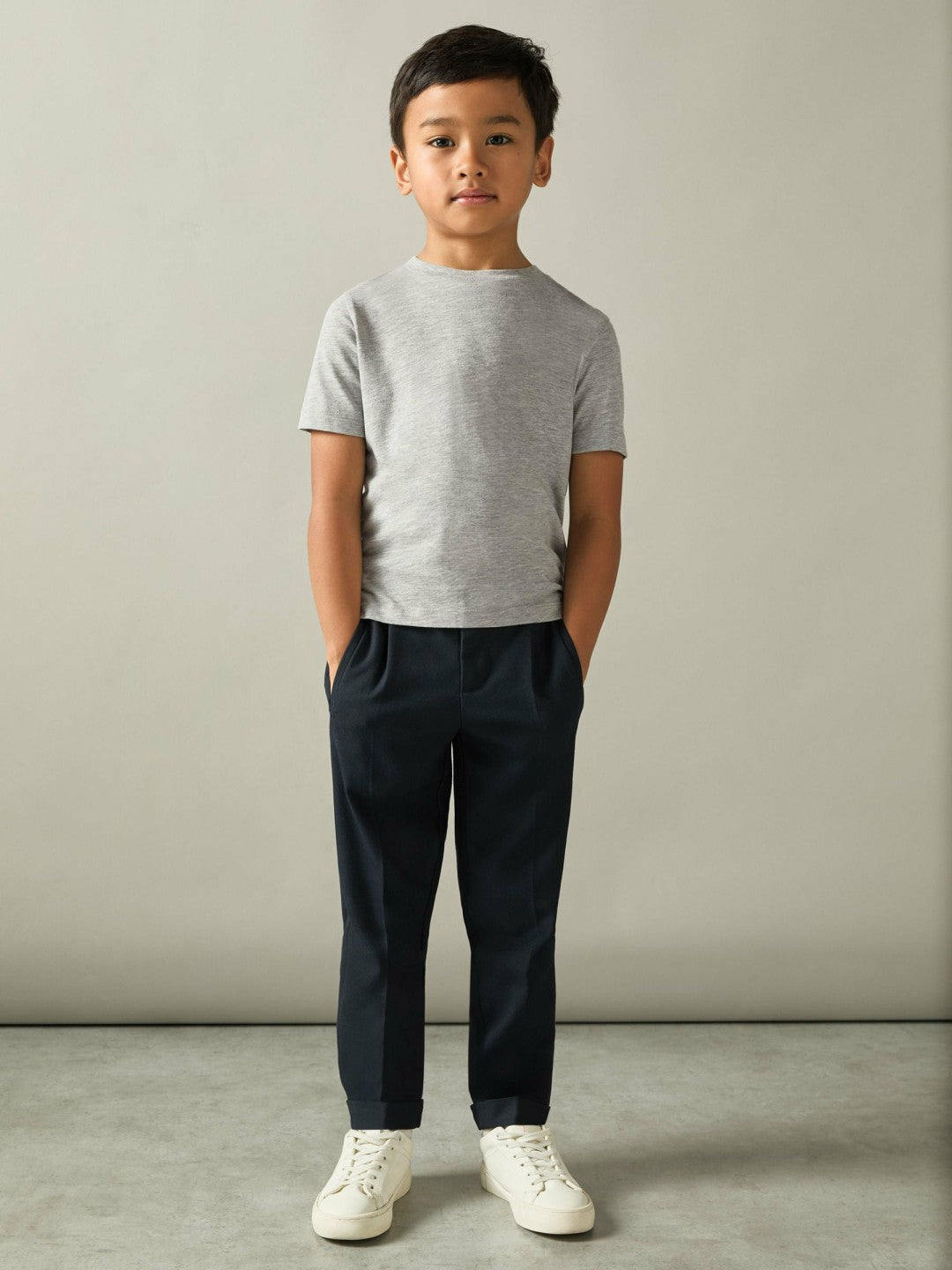 9-13 yrs Crew Neck T-Shirt in Grey | Reiss Children & Baby Trending