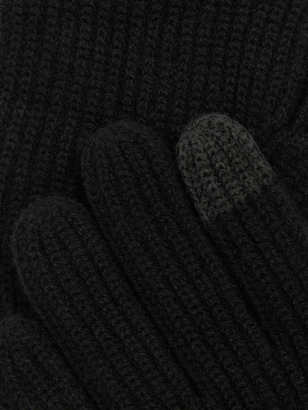 Ribbed-Merino Touchscreen Gloves in Black | Reiss Men Recommended