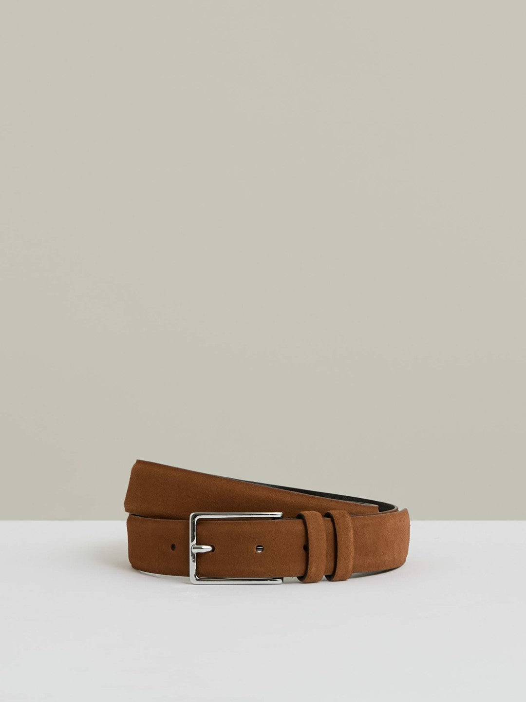 Suede Belt in Light Tan | Reiss Men Featured