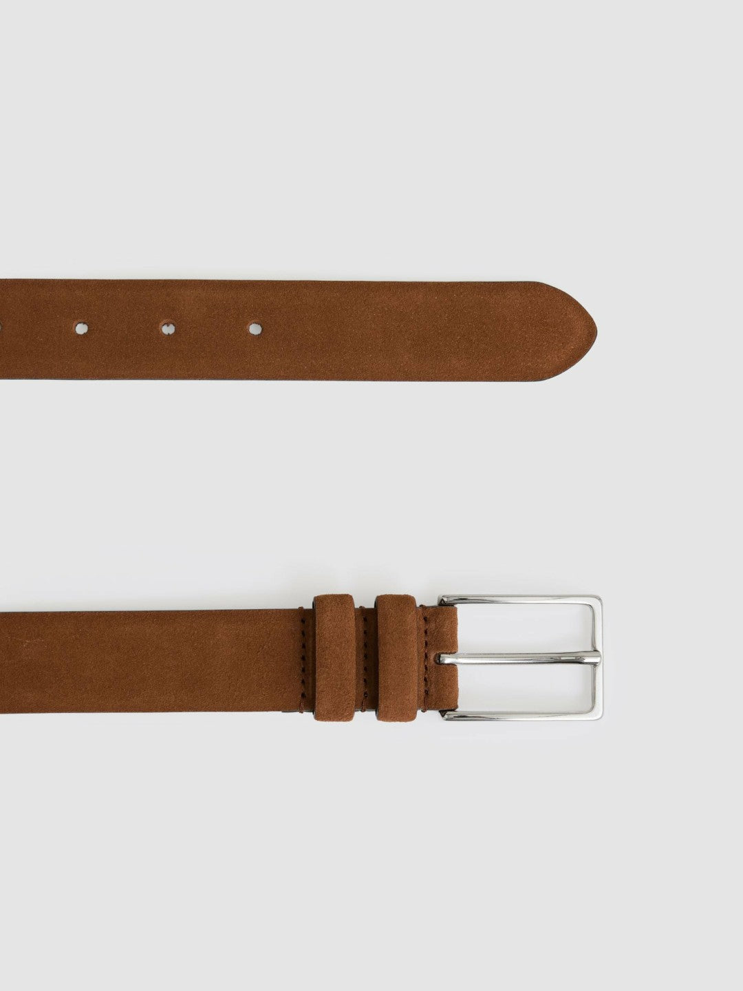 Suede Belt in Light Tan | Reiss Men Featured