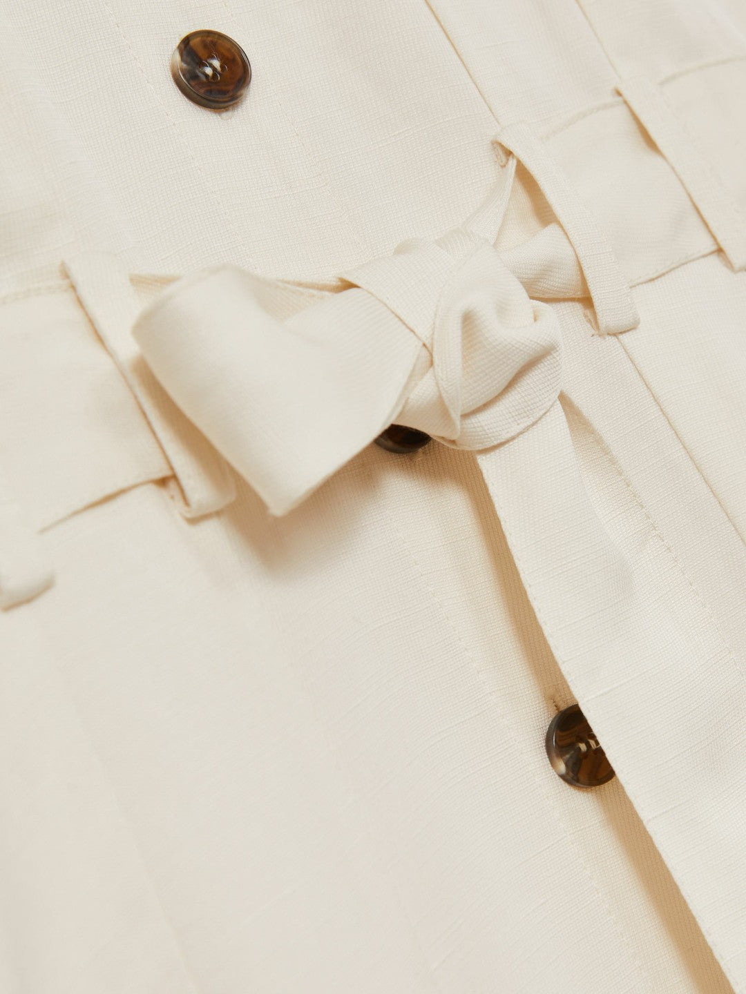 4-9 yrs Tie-Waist Collared Dress in Ivory | Reiss Children & Baby Recommended